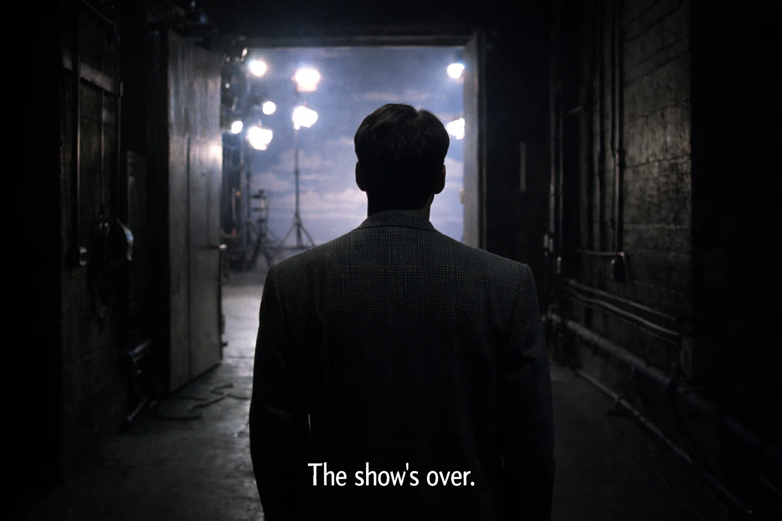 The show's over - Truman at the exit